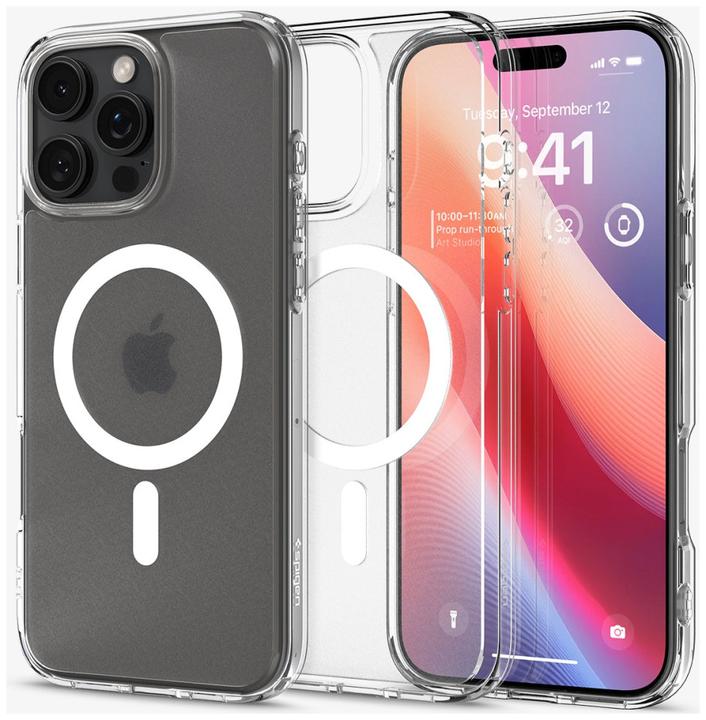 Actual product image Spigen Ultra Hybrid MAG iPhone 16 Pro Max MagSafe frost clear ACS08002 (Apple iPhone 16 Pro Max)