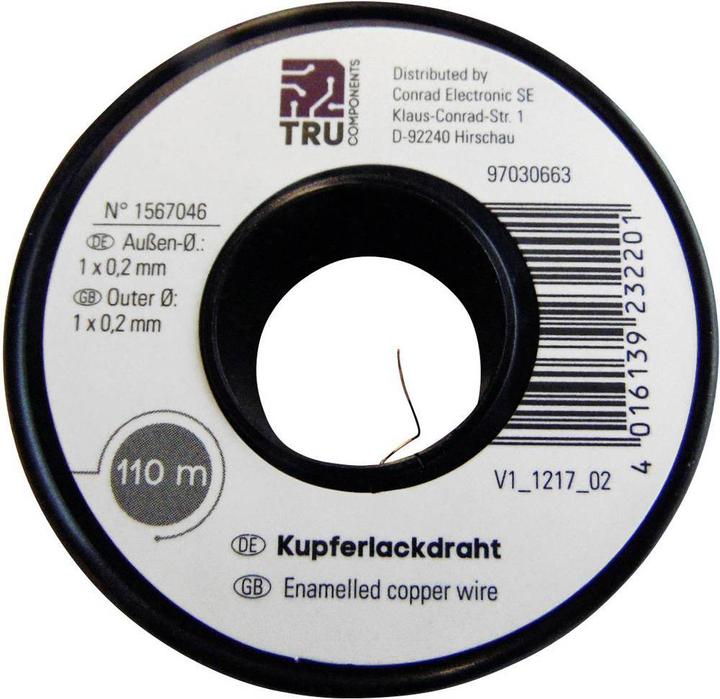 Produktbild Tru Components Kupferlackdraht (6 m)