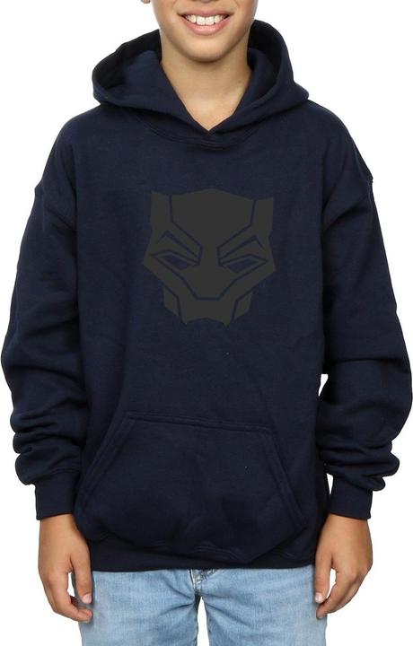 Produktbild Jungen Schwarzer Panther Schwarz auf Schwarz Hoodie (140, 146)