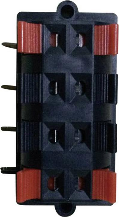 Actual product image Tru Components Loudspeaker connector Socket, flush mount horizontal No. of poles: 8 Black 1 pc.