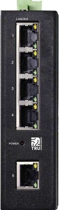 Immagine prodotto Tru Components Switch Ethernet industriale, 5 porte 1000Base-T (5 Porti)