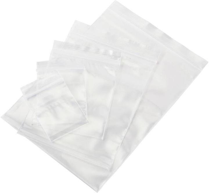 Actual product image Tru Components Pressure Seal Bag without Labelling Strips Transparent Polyethylene (500 Piece)