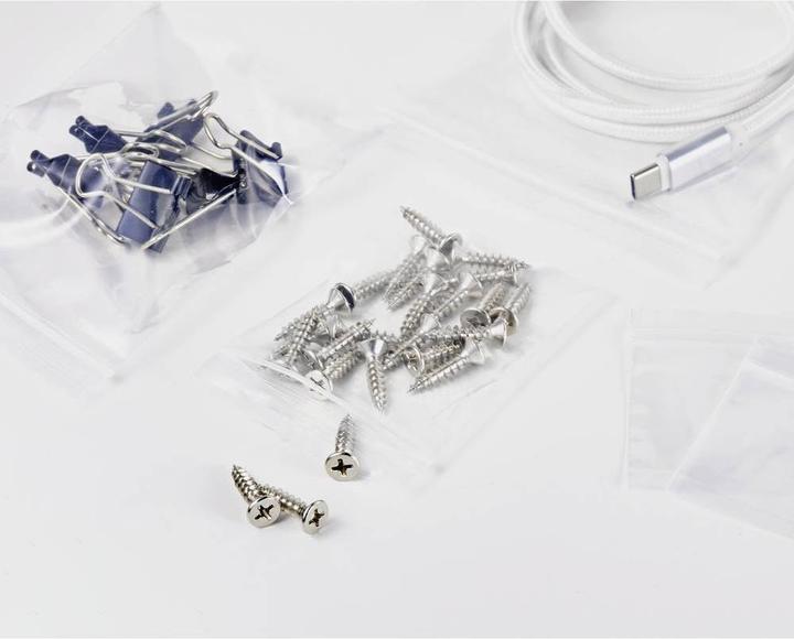 Actual product image Tru Components Pressure Seal Bag without Labelling Strips Transparent Polyethylene (500 Piece)