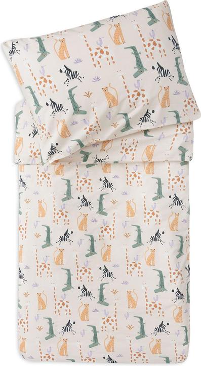 Produktbild Jollein Baby Bettwäsche Jungle Jambo (100 x 135 cm, 40 x 60 cm)