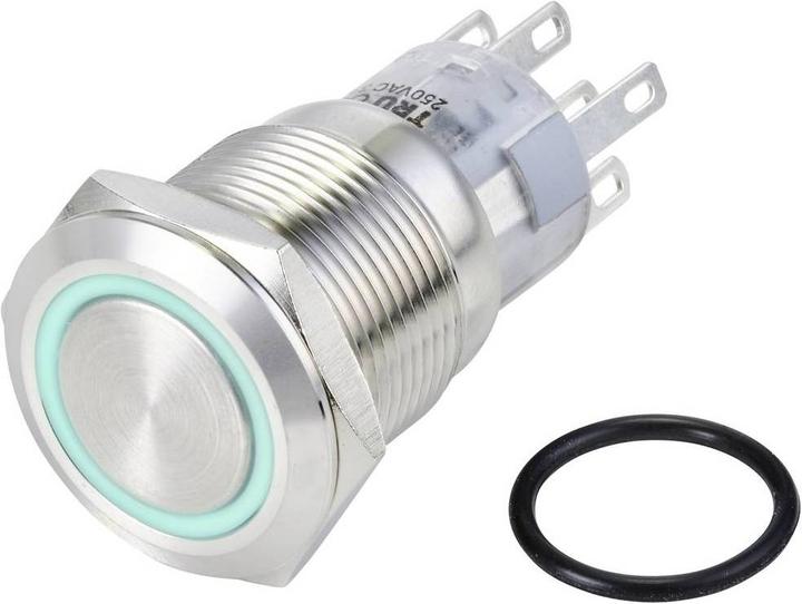 Image du produit Tru Components Bouton-poussoir série LAS1-AGQ-22E LED 24 V