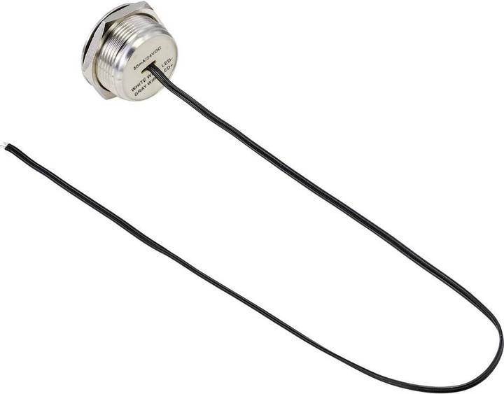 Actual product image Tru Components Push button 22 mm 1 NO stainless steel