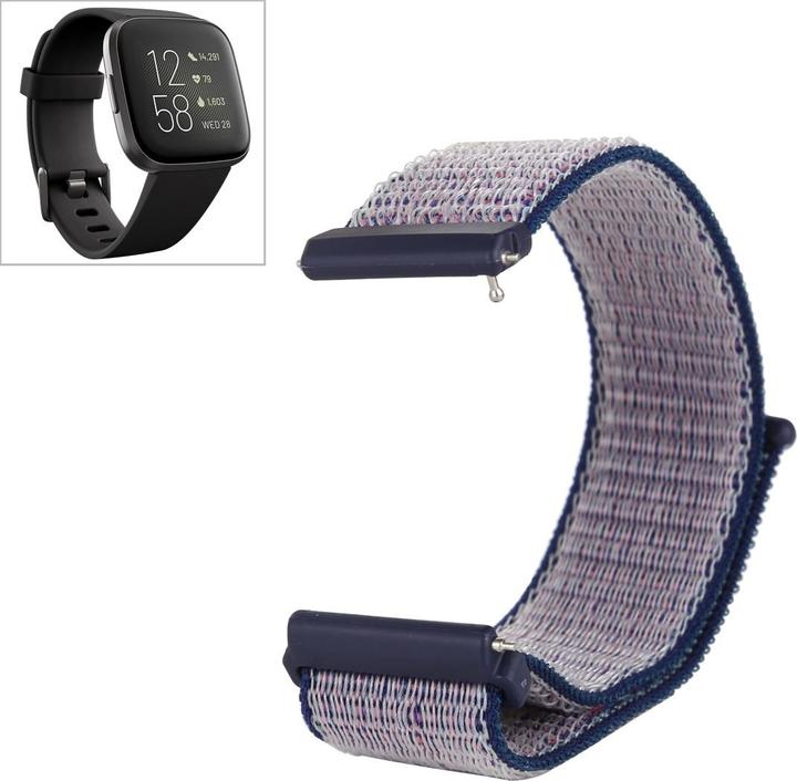 Immagine prodotto Cover-Discount Fitbit Versa - Polsino in nylon con chiusura in velcro blu (Nylon)