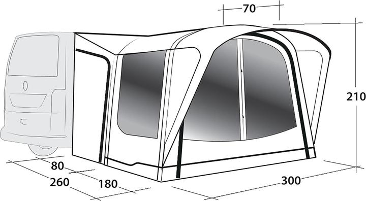 Actual product image Outwell California Highway, Fahrzeugtyp: Bus, Aufbauart: Aufblasbar (Awning, 15.40 kg)