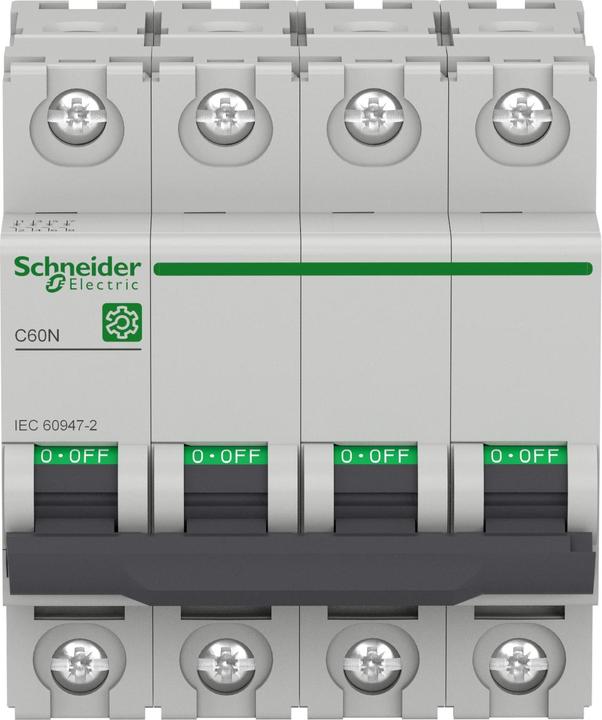 Actual product image Schneider Electric M9F10425 M9 C60N 4P 25A B IEC60947-2 LS switch