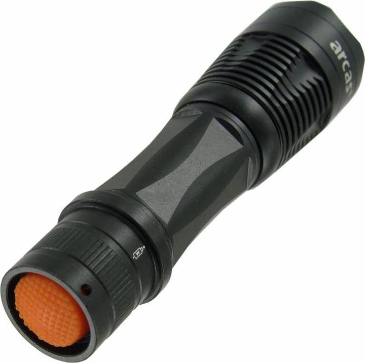 Immagine prodotto Arcas Torcia LED nera da 1 watt con batteria alcalina inclusa