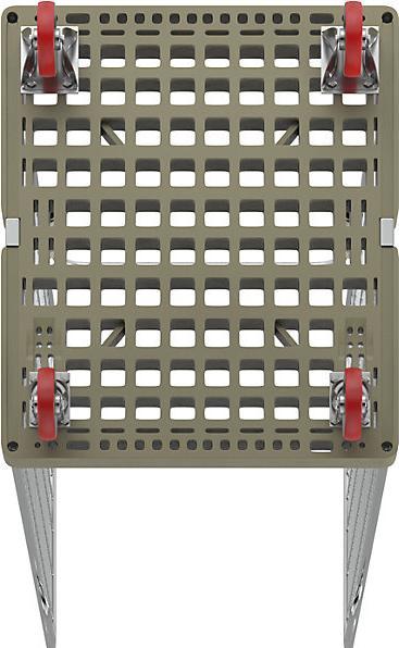 Immagine prodotto kaiserkraft Rollcontainer, 2 sponde laterali con impugnature di sicurezza, grigio ghiaia. (500 kg)
