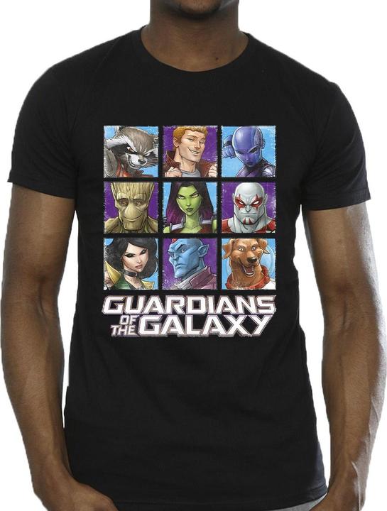 Image du produit Guardians of the Galaxy - T-shirt CHARACTER SQUARES - Homme (L)