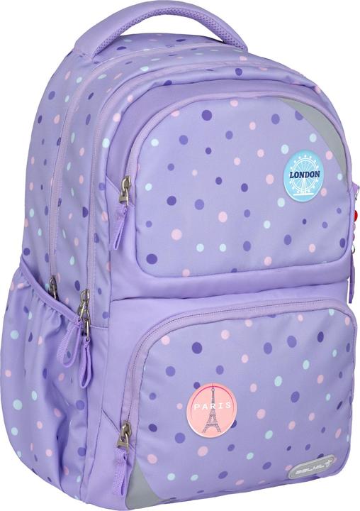 Image du produit Belmil Maxi Pack Schulrucksack mit Brustgurt 2tlg. Set "Purple Dot (22 l)