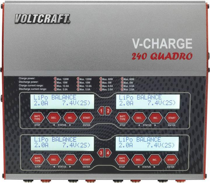 Actual product image Voltcraft Multifunction charger V-Charge 240 Quadro