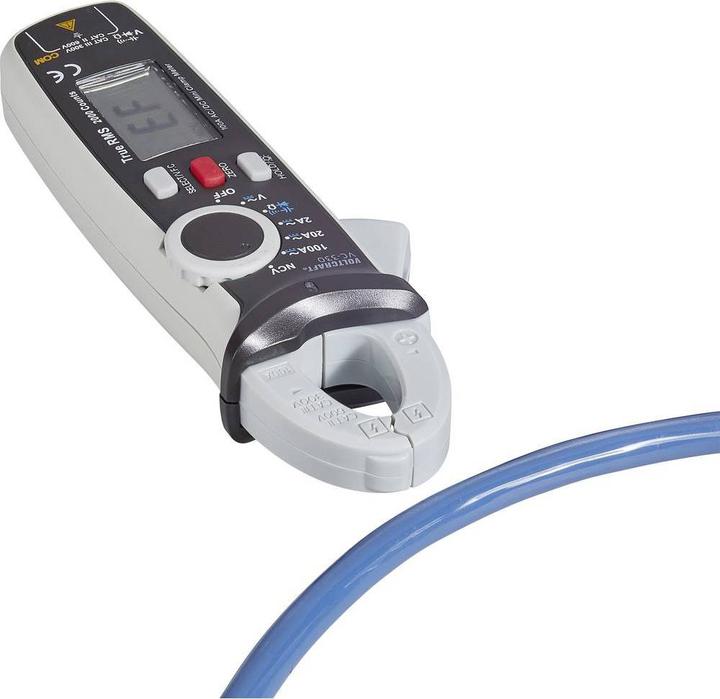 Immagine prodotto Voltcraft Pinza amperometrica AC/DC TrueRMS (CAT II 600V, CAT III 300V)