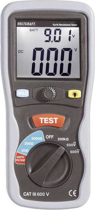 Actual product image Voltcraft Digital earth tester (CAT III 600V)