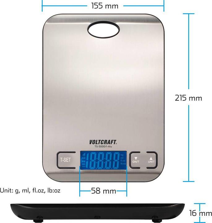 Actual product image Voltcraft TS0/1Briefwaage