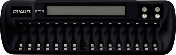 Immagine prodotto Voltcraft Caricatore per celle rotonde BC16 (1 pz., 9V Block, AAA, AA, Batteria + Caricabatterie)