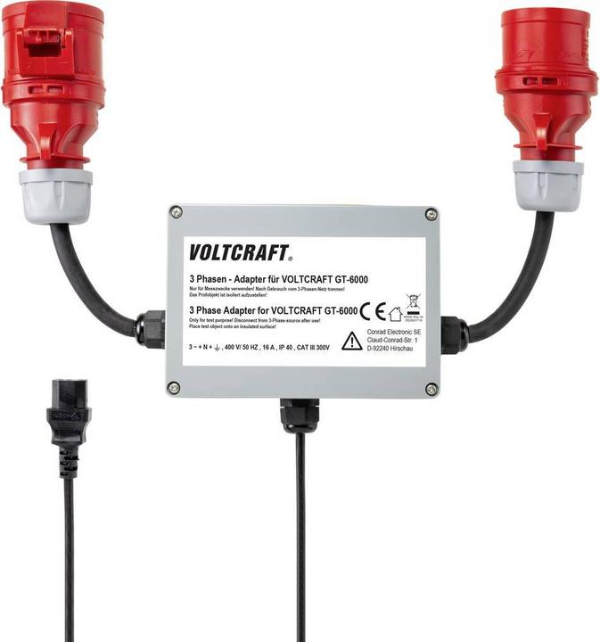 Actual product image Voltcraft Adapter plug measuring adapter 3 phase CEE 16A (Adapter)
