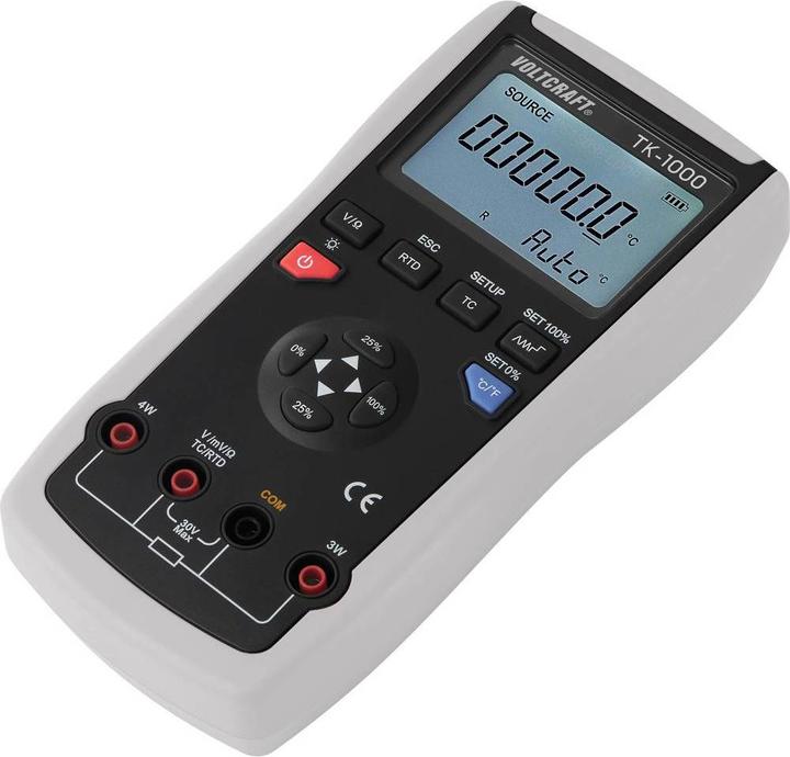 Actual product image Voltcraft TK-1000 calibrator temperature, voltage 1x 9V block battery (included) (Thermometers)