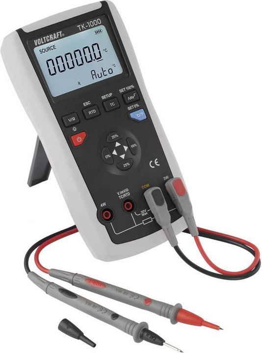 Actual product image Voltcraft TK-1000 calibrator temperature, voltage 1x 9V block battery (included) (Thermometers)
