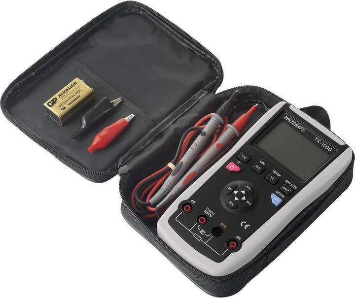 Actual product image Voltcraft TK-1000 calibrator temperature, voltage 1x 9V block battery (included) (Thermometers)