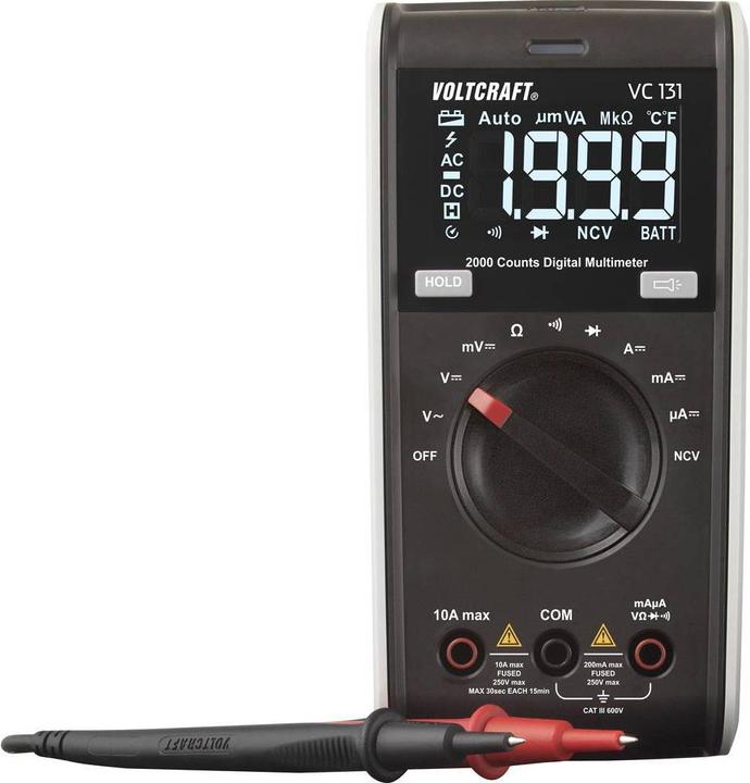 Image du produit Voltcraft VC131 Multimètre numérique (CAT III 600V)