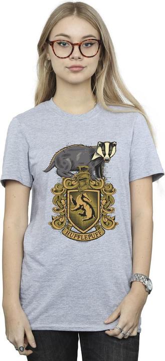 Immagine prodotto Hufflepuff Sketch Crest Maglietta Ampia Donna (M)
