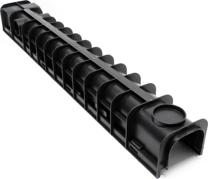 Image du produit Wiltec Caniveau 4x1m Grille de recouvrement galvanisée 1,5t Drainage Eaux usées Rigole Évacuation Garage