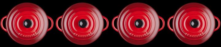 Produktbild Le Creuset Mini-Cocotte 4er Set «Kirschrot»