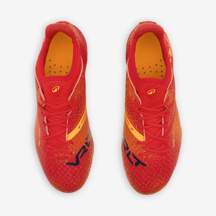 Actual product image Kipsta Kids' Lace-Up Football Boots Viralto III FG - Red (33)