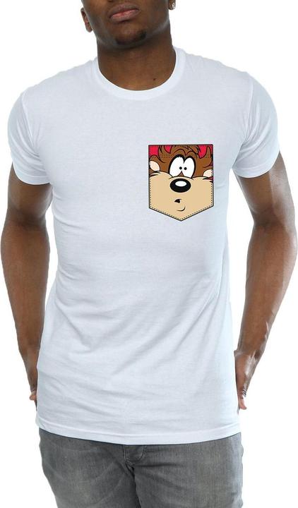 Produktbild Looney Tunes Tasmanian Devil Face Faux Pocket TShirt (XL)