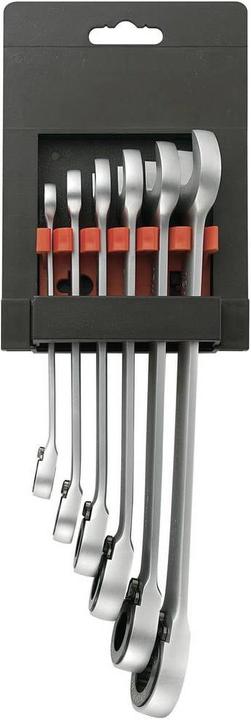 Toolcraft Gabel-/Ratschenschlüssel-Satz umschaltbar 6tlg (19 mm, 10 mm, 17 mm, 15 mm, 8 mm, 13 mm)