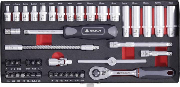 Actual product image Toolcraft Socket wrench set metric 1/ (6.3 mm)