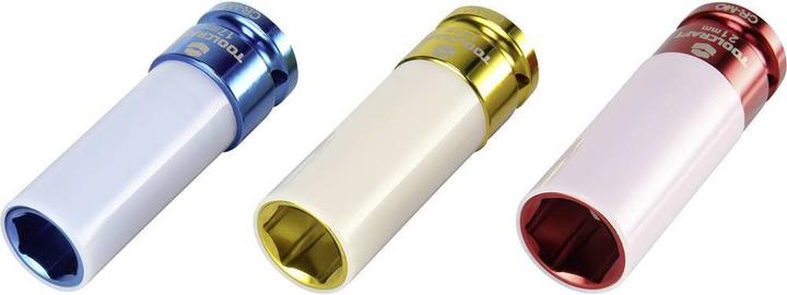 Produktbild Toolcraft Schlagschrauber-Nuss-Satz, 3-tlg (21 mm, 19 mm, 17 mm)