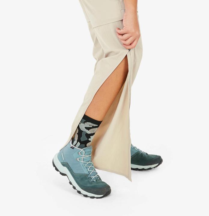 Image du produit Quechua Pantalon de randonnée Zip-Off Femme Randonnée en montagne - MH500 beige (31)