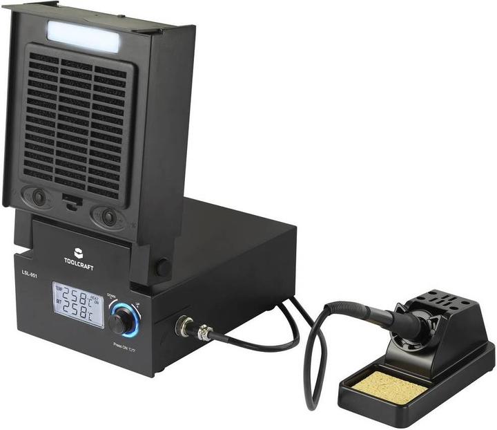 Image du produit Toolcraft Station de soudage avec éclairage LED et aspiration des fumées de soudage