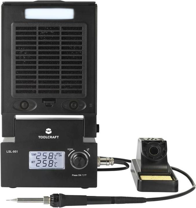 Image du produit Toolcraft Station de soudage avec éclairage LED et aspiration des fumées de soudage
