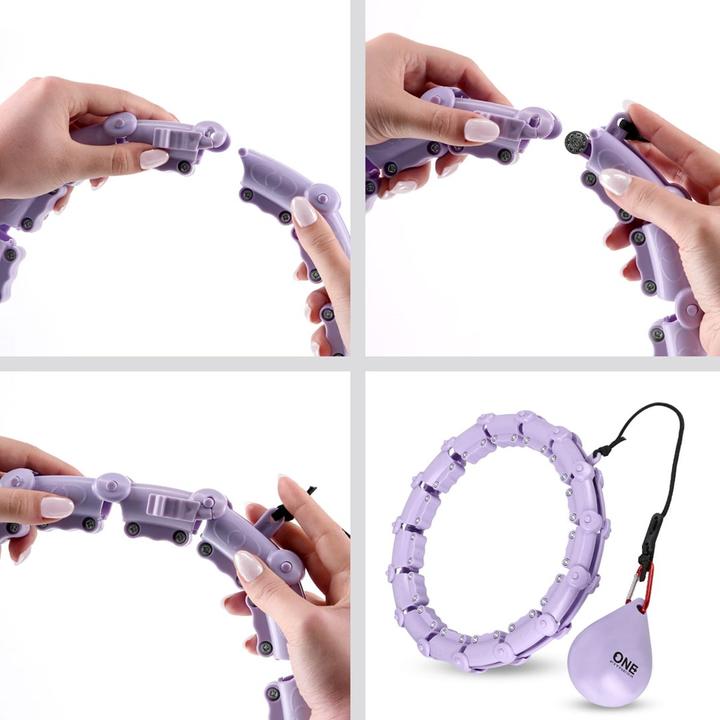 Produktbild One Hula Hop OHA02 with weight purple (39 cm)