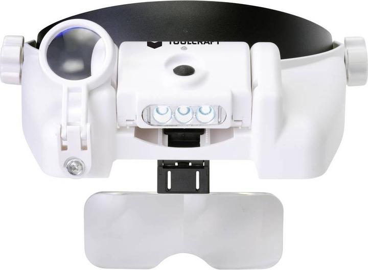 Produktbild Toolcraft Wiederaufladbare LED-Stirnbandlupe