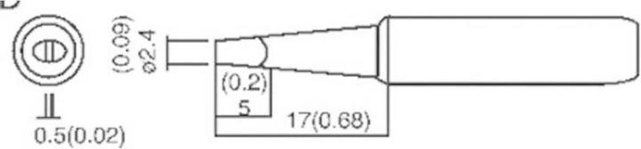 Actual product image Toolcraft Lötspitze (Soldering tip)