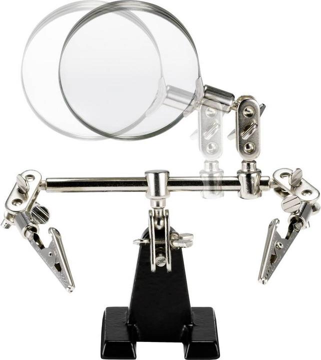 Actual product image Toolcraft Third hand with real glass magnifier