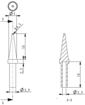 Image du produit Toolcraft Panne à souder en forme de crayon 1.0 mm (Panne de soudure)