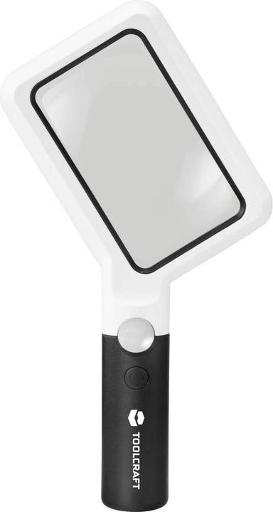 Produktbild Toolcraft Quadratische LED-Handlupe (50 lm)