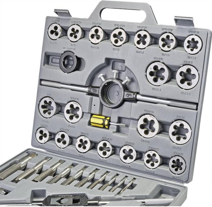 Actual product image Toolcraft 45-piece die and tap set