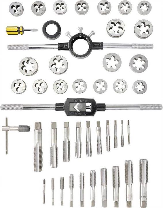 Actual product image Toolcraft 45-piece die and tap set