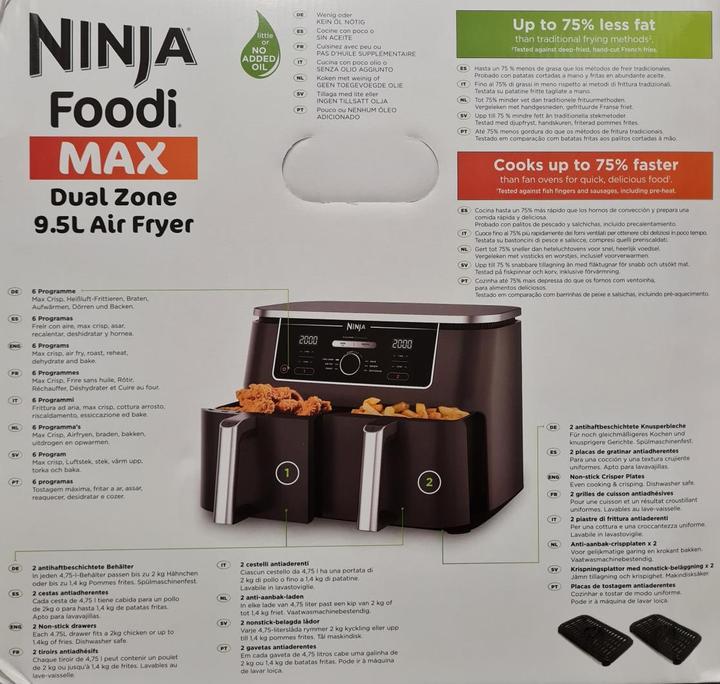 Productafbeelding Ninja AF400EU Foodi MAX Dubbele zone (EU-stekker)