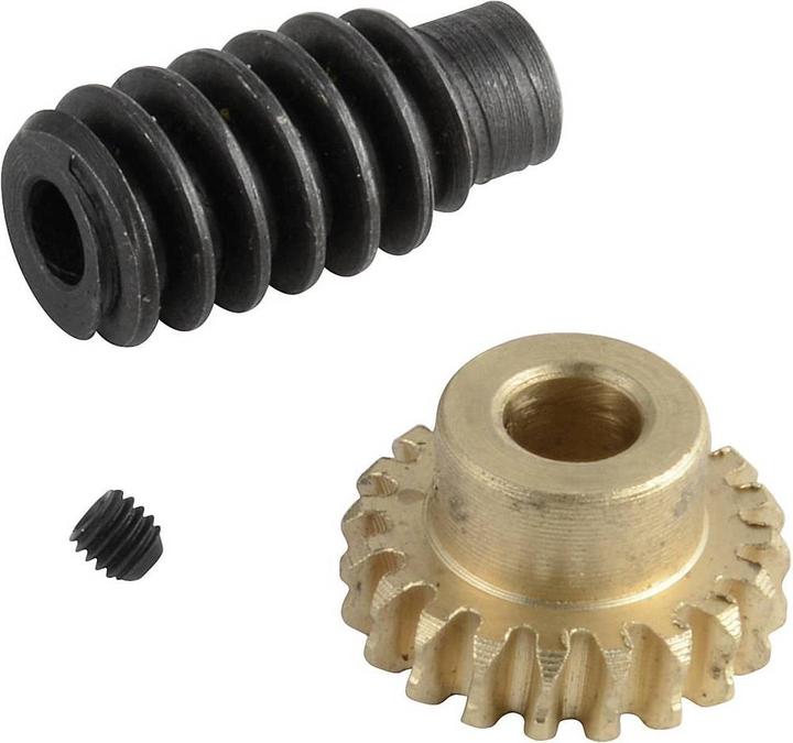 Actual product image Reely Brass, steel Worm wheel set