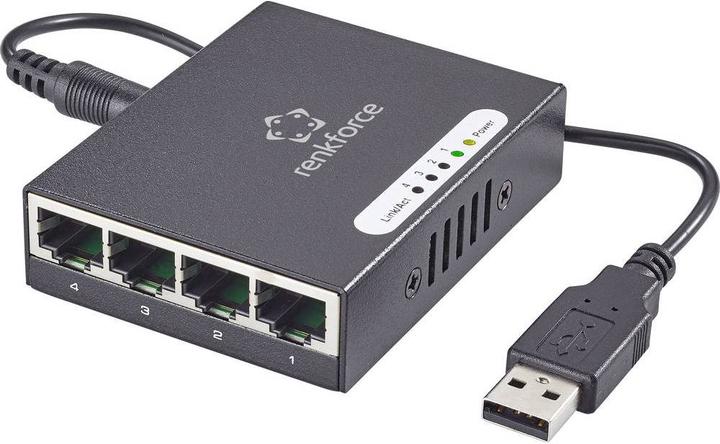 Renkforce Netzwerk Switch RJ45 1423415 4 (4 Ports)
