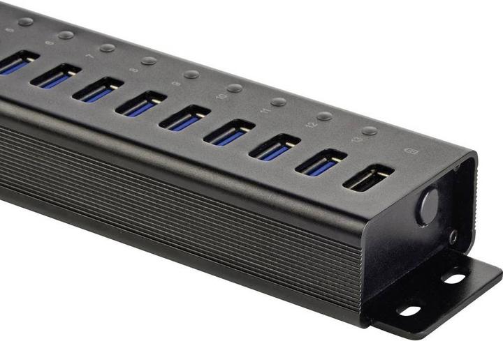 Immagine prodotto Renkforce Hub USB 3.0 a 13+1 porte con Alum (USB-A, 13 Porti)